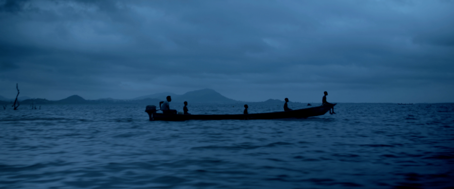 Children in the fishing industry on a boat on Lake Volta, Ghana